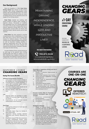 Flyer Design by Emmi for Road Rules Driving School | Design: #28617363