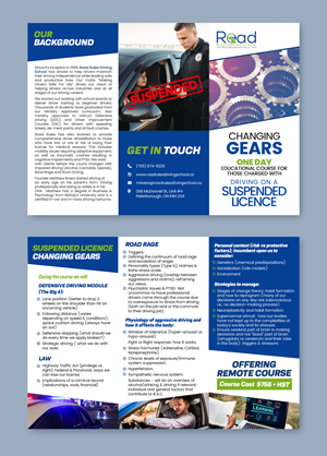 Flyer Design by Graphic Guy for Road Rules Driving School | Design: #28615239