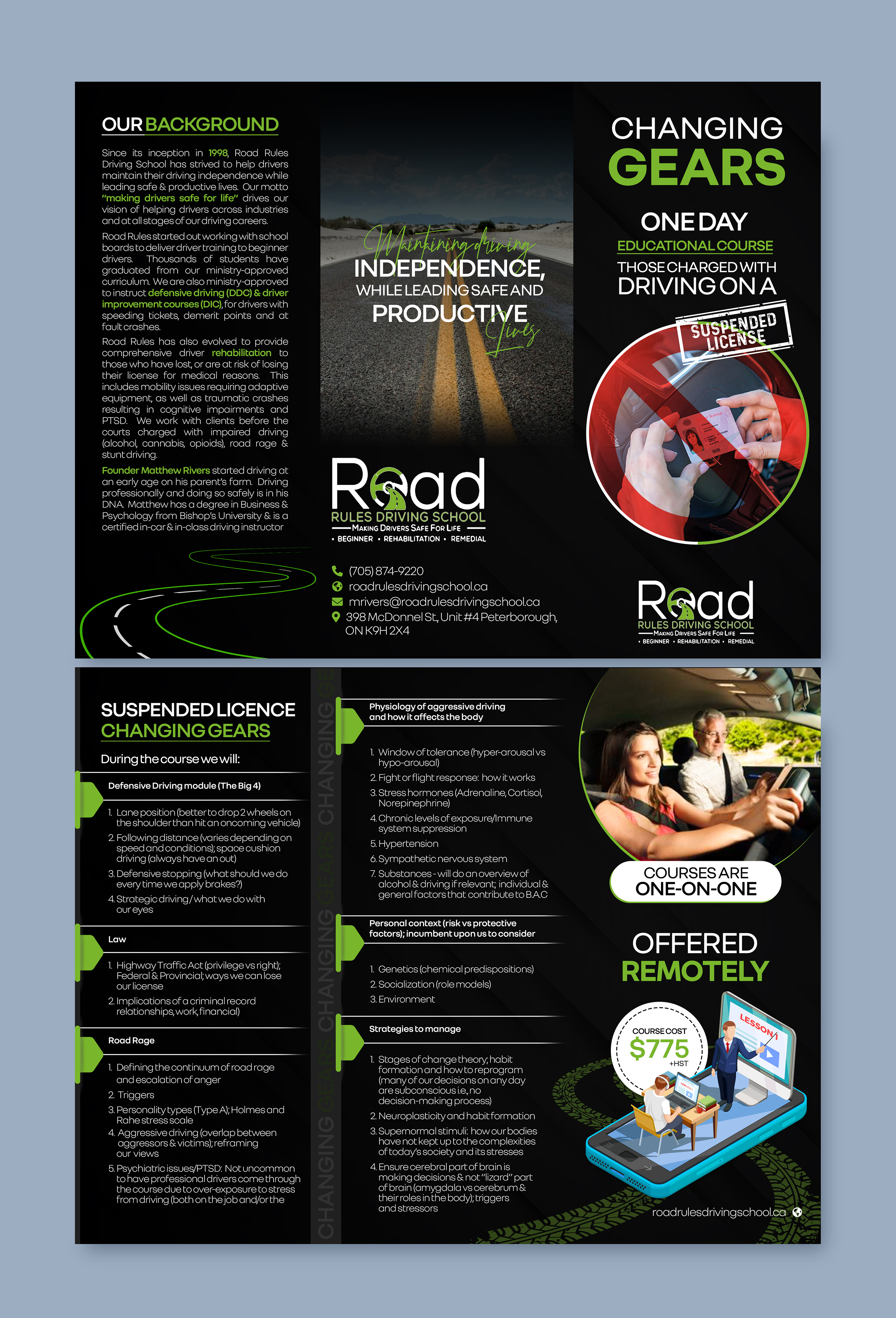 Flyer Design by Graphic Guy for Road Rules Driving School | Design #28615240