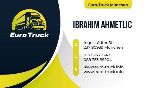 Visitenkarten-Design von Nida Owais für "Euro-Truck München" | Design #28620666
