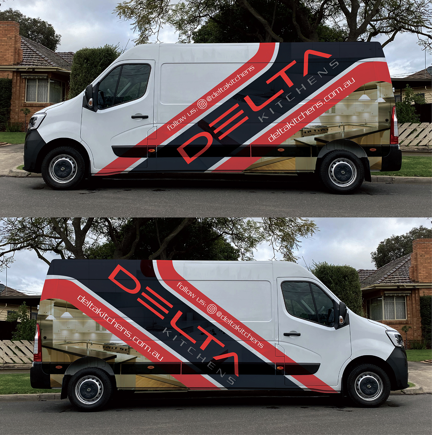 Car Wrap Design by Deziners Zone for Delta Kitchens | Design #28607626