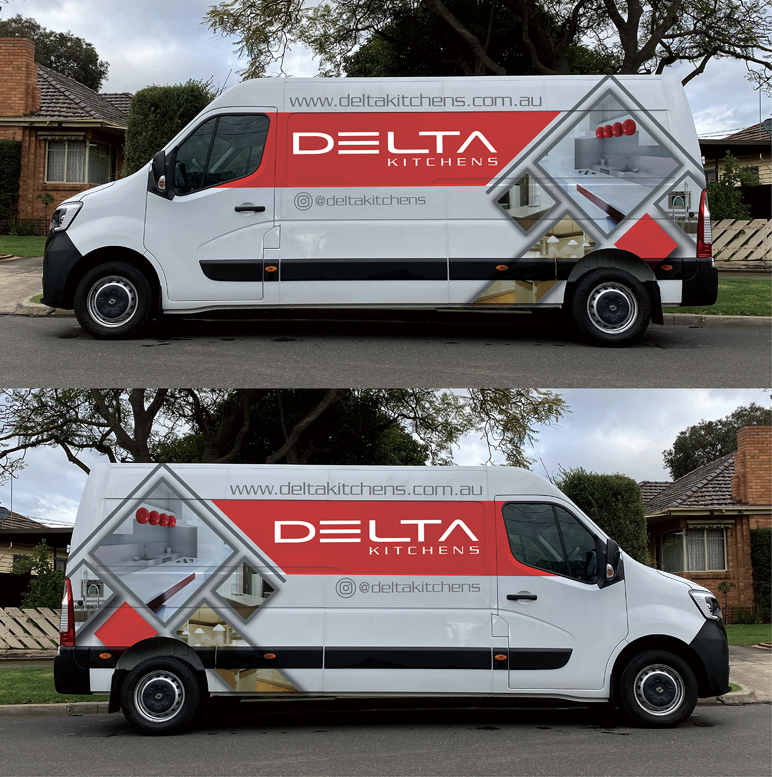 Car Wrap Design by Deziners Zone for Delta Kitchens | Design #28607627