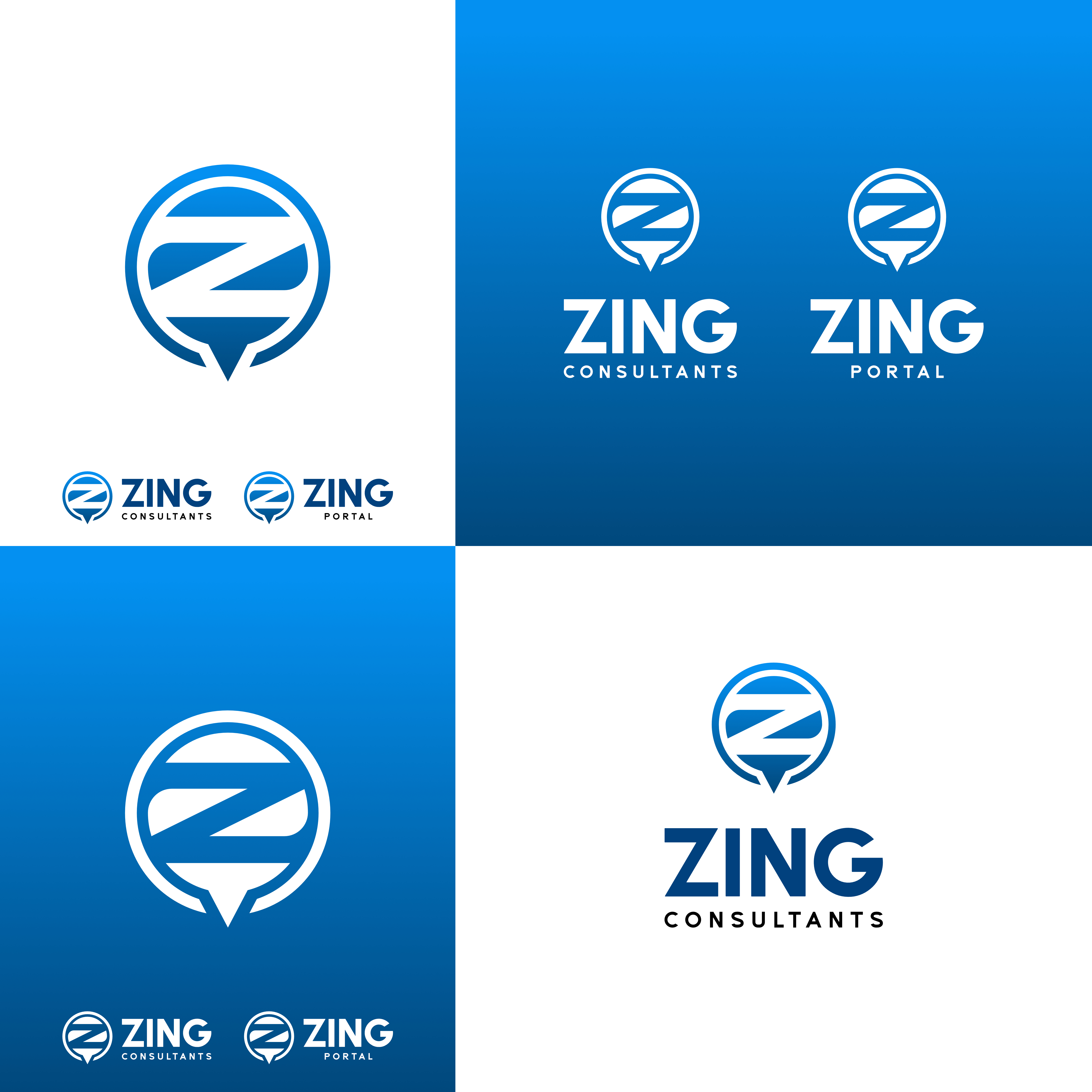 Logo Design by Glorizart for Zing Consultants | Design #28610751