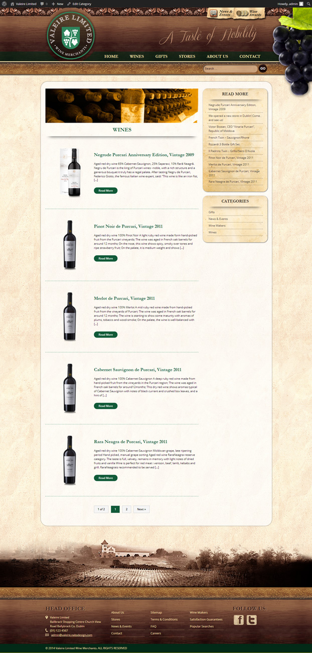 Wordpress Design by NABS DESIGN for this project | Design #3125517