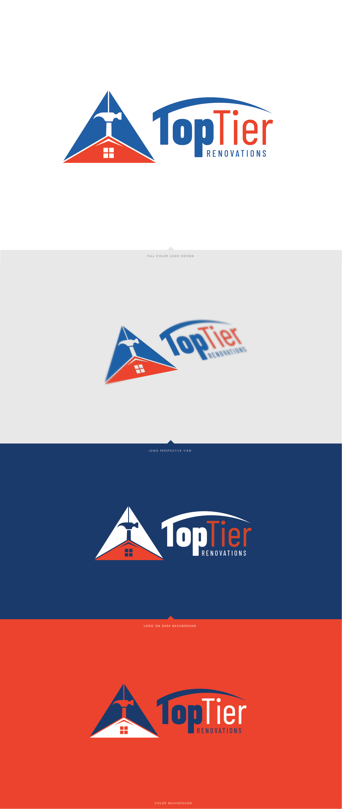 Diseño de Logo por LaGregz para Top Tier Renovations, LLC | Diseño #28608231