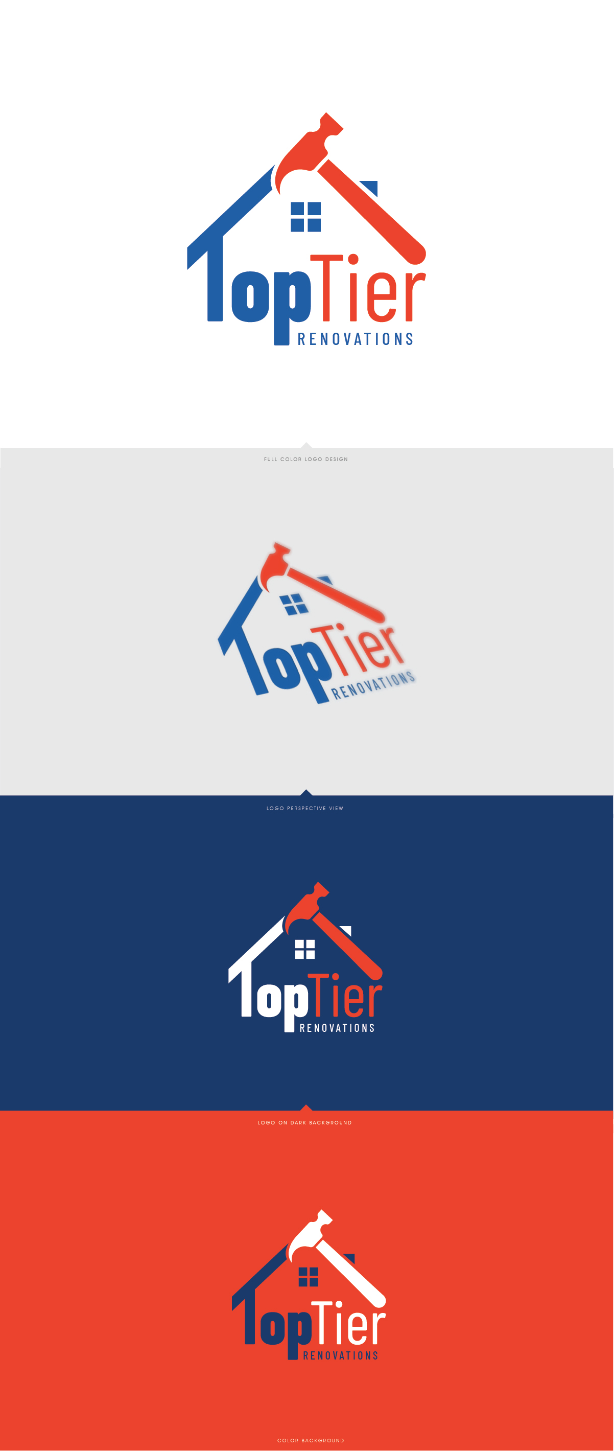 Diseño de Logo por LaGregz para Top Tier Renovations, LLC | Diseño #28608233