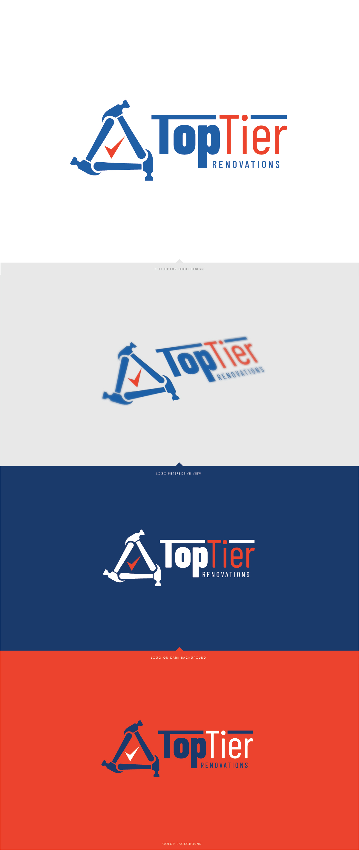 Diseño de Logo por LaGregz para Top Tier Renovations, LLC | Diseño #28608235