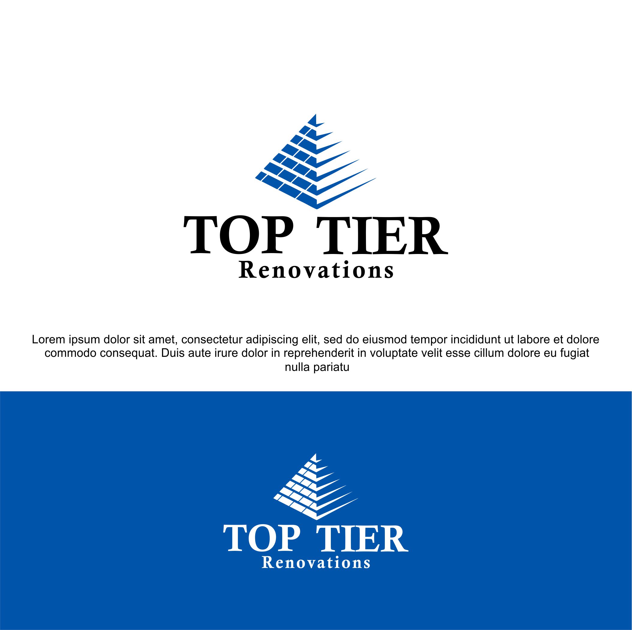 Logo Design by GI ART for Top Tier Renovations, LLC | Design #28638883