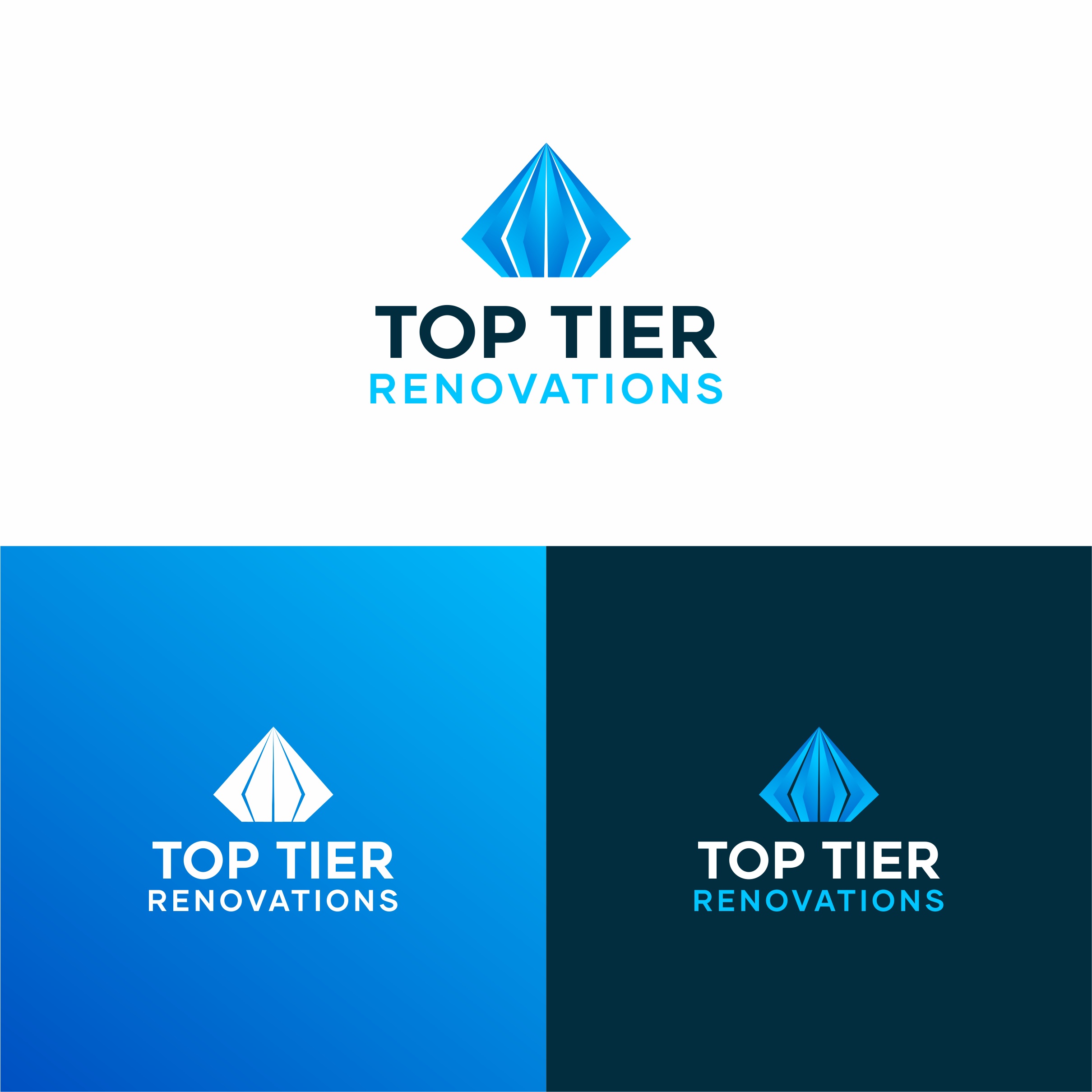 Logo Design by ndra for Top Tier Renovations, LLC | Design #28607513