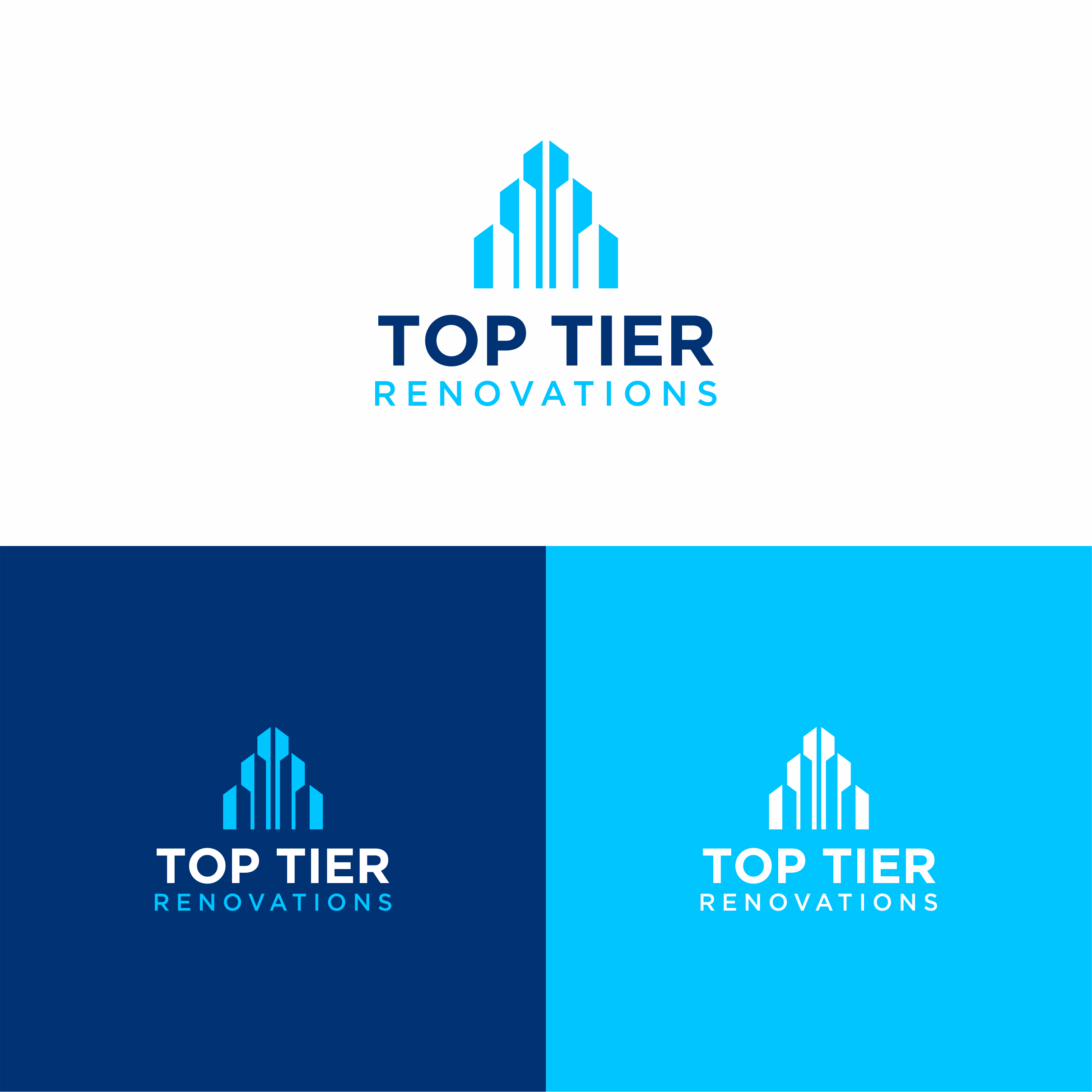 Logo Design by ndra for Top Tier Renovations, LLC | Design #28607516