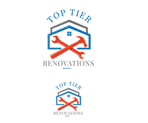 Logo Design by Paint-Tools for Top Tier Renovations, LLC | Design: #28608995