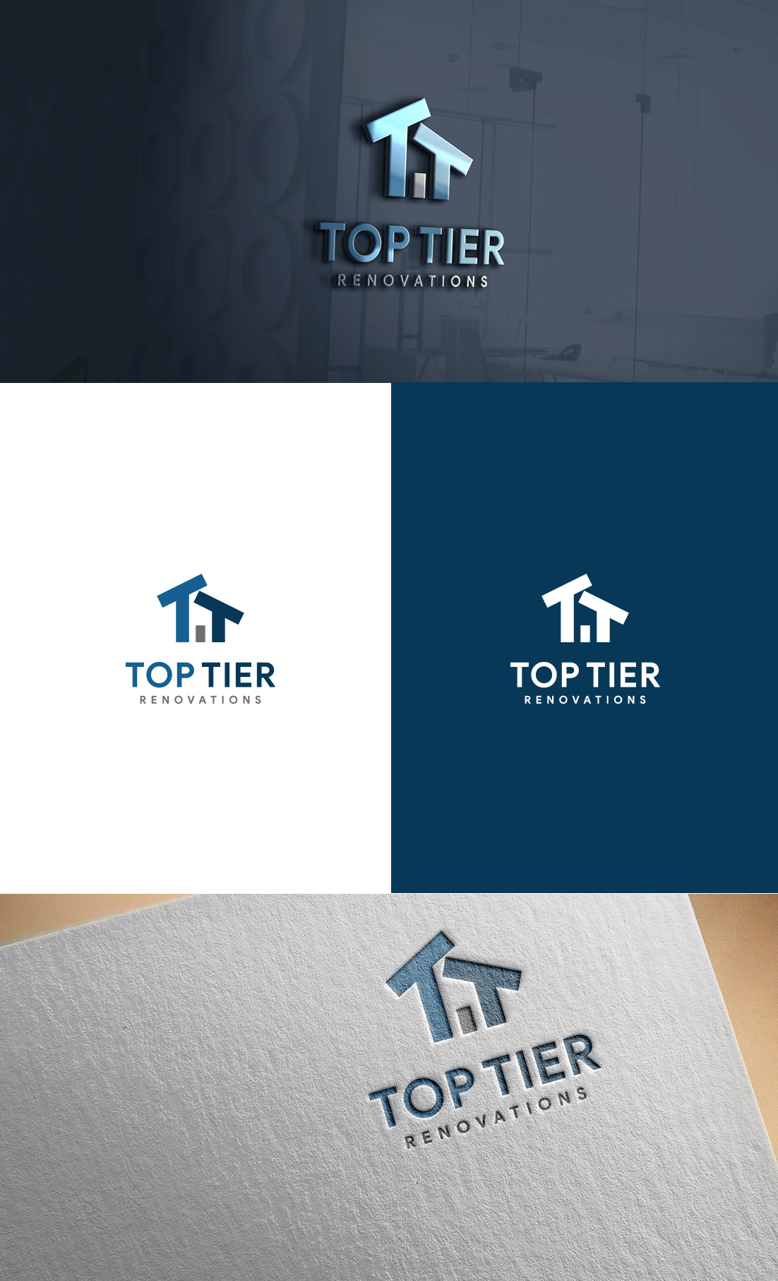 Logo-Design von GLDesigns für Top Tier Renovations, LLC | Design #28605643