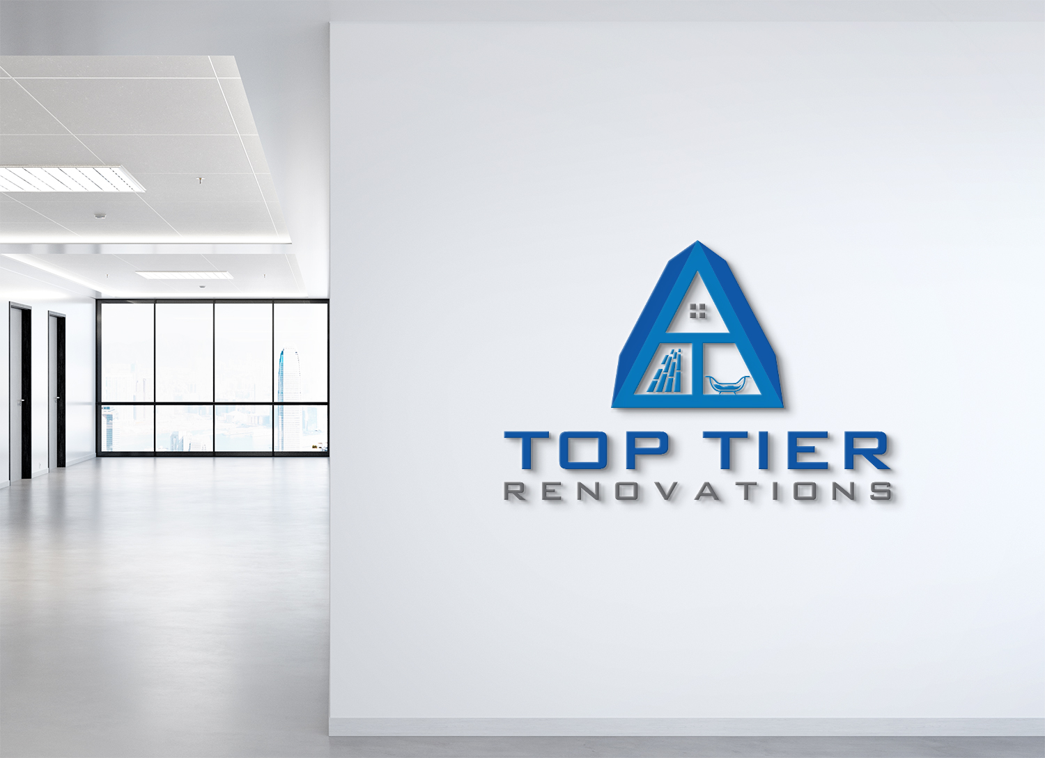 Logo Design by Deziners Zone for Top Tier Renovations, LLC | Design #28609321