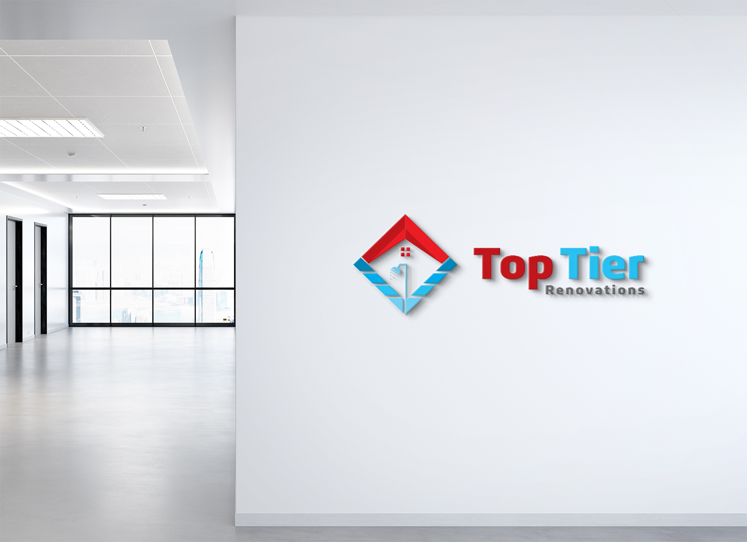 Logo-Design von Deziners Zone für Top Tier Renovations, LLC | Design #28609325