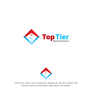 Logo-Design von Deziners Zone für Top Tier Renovations, LLC | Design: #28609326