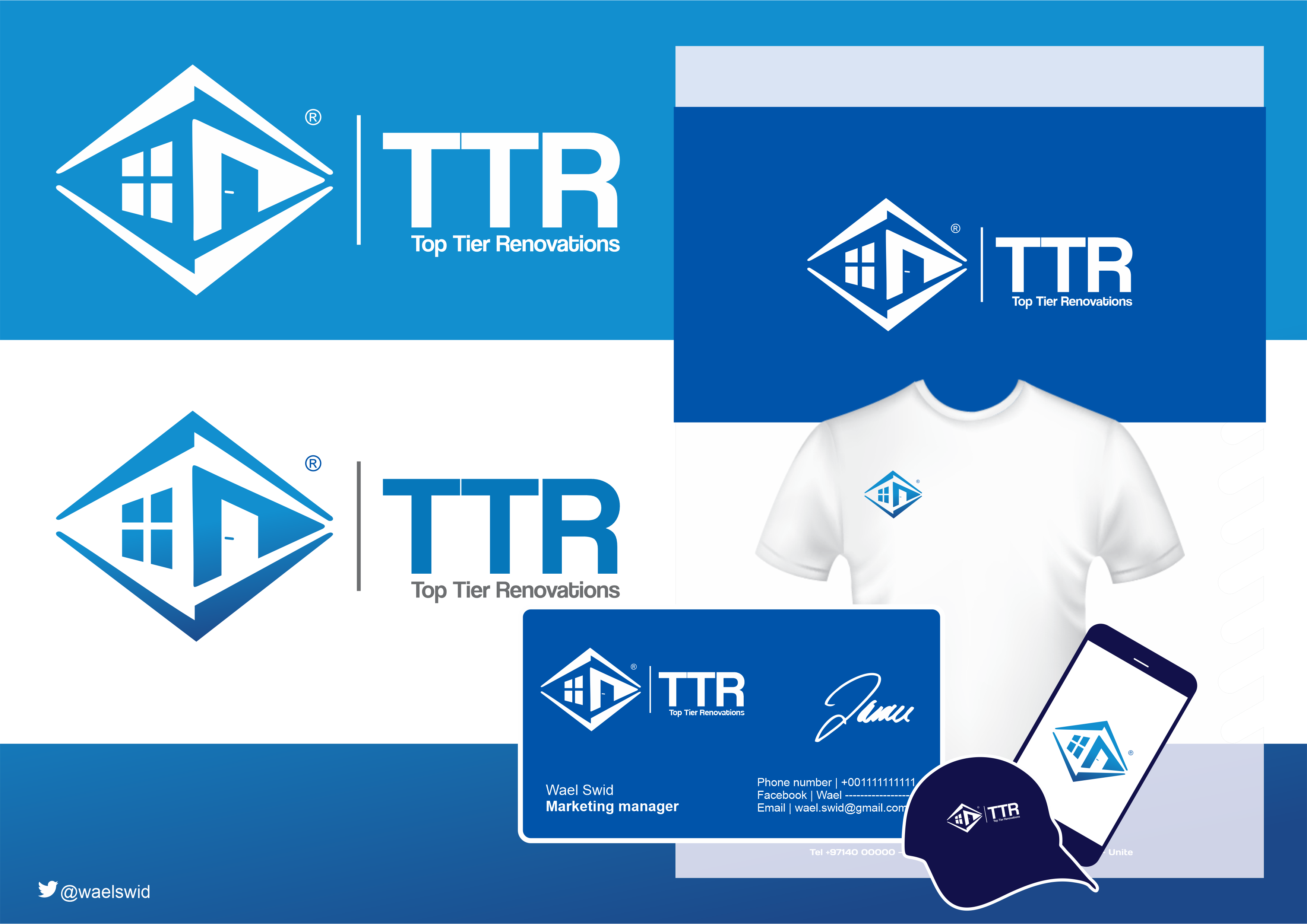 Diseño de Logo por WaelSwid para Top Tier Renovations, LLC | Diseño #28640348