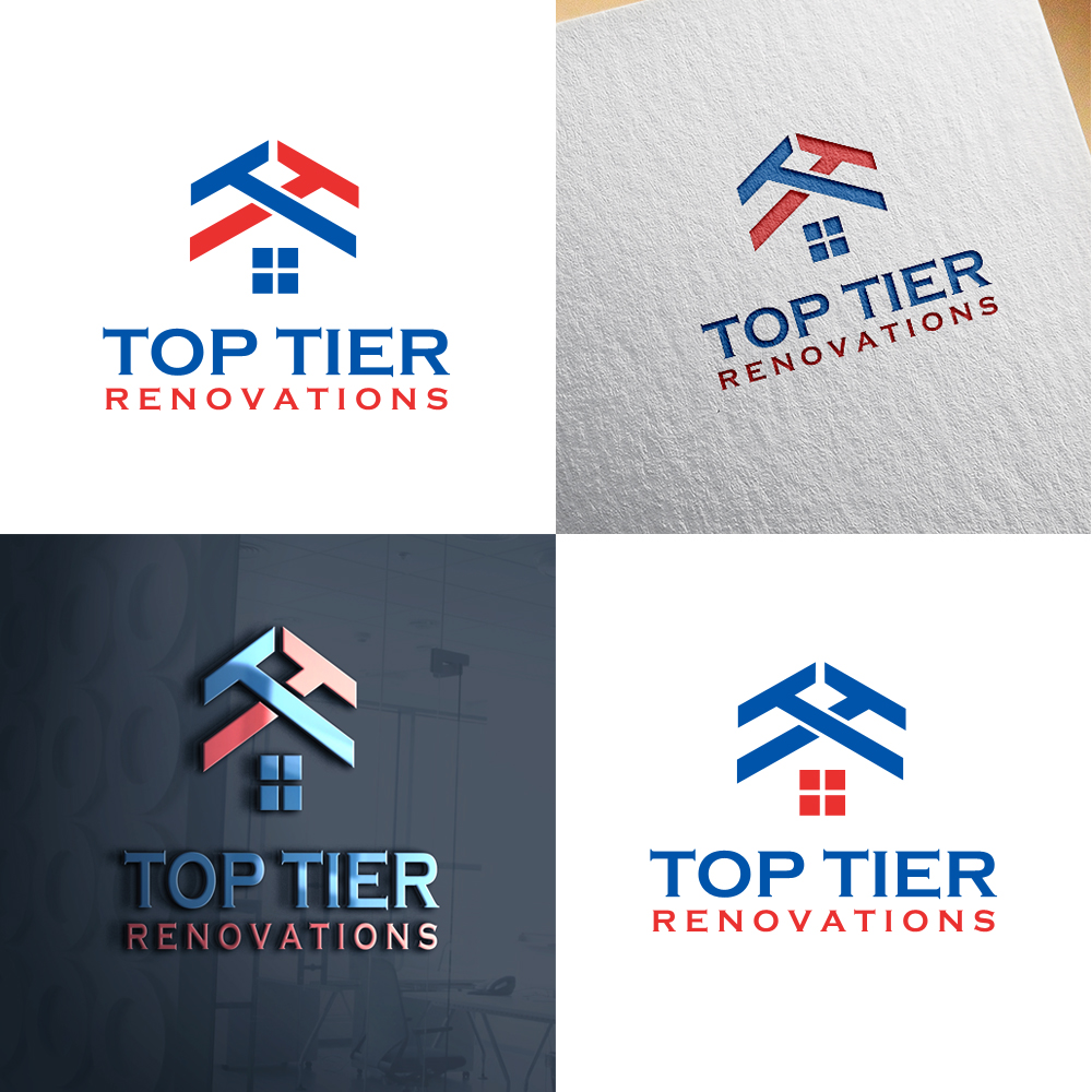 Logo Design by Elisa Davis for Top Tier Renovations, LLC | Design #28607078