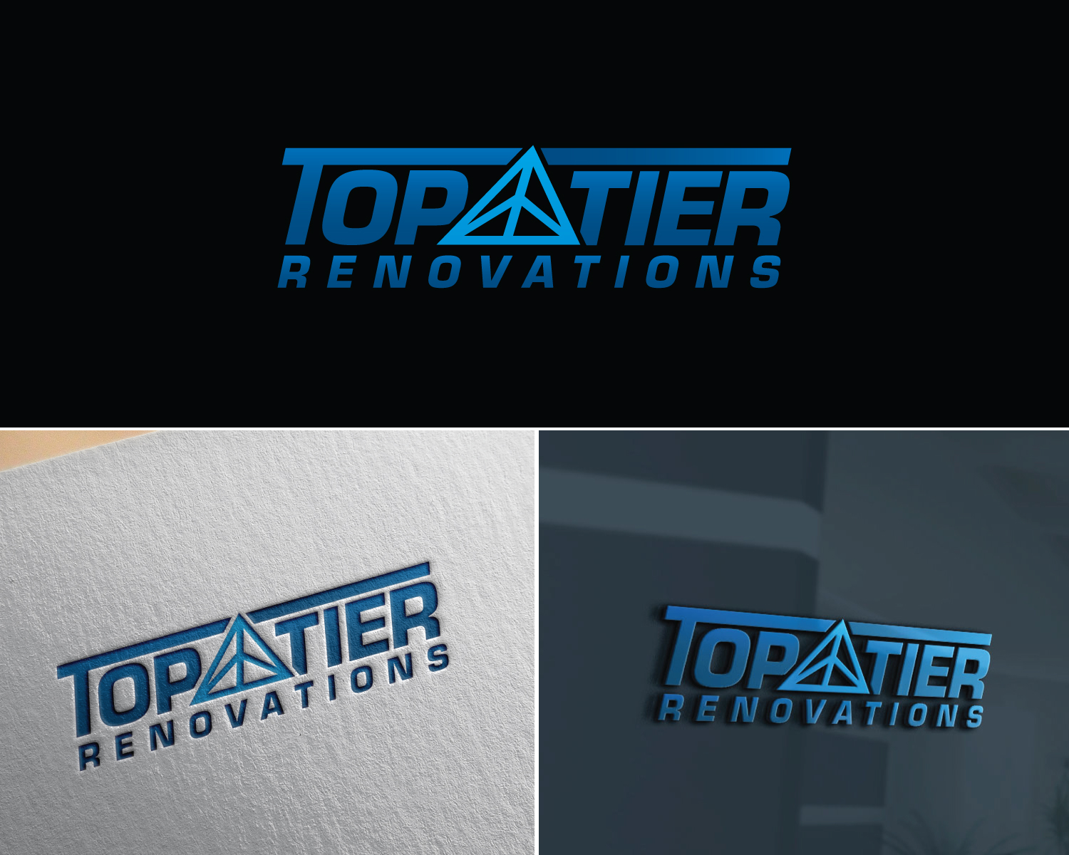 Logo-Design von Atec für Top Tier Renovations, LLC | Design #28609378