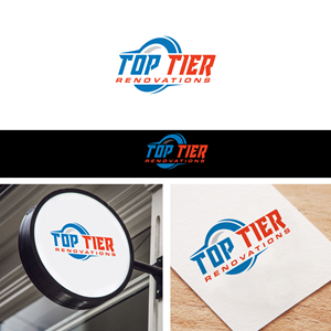 Logo Design by webeezine for Top Tier Renovations, LLC | Design: #28609167
