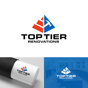 Logo Design by webeezine for Top Tier Renovations, LLC | Design: #28609168