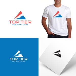 Logo Design by webeezine for Top Tier Renovations, LLC | Design: #28610452