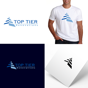 Logo Design by webeezine for Top Tier Renovations, LLC | Design: #28610453