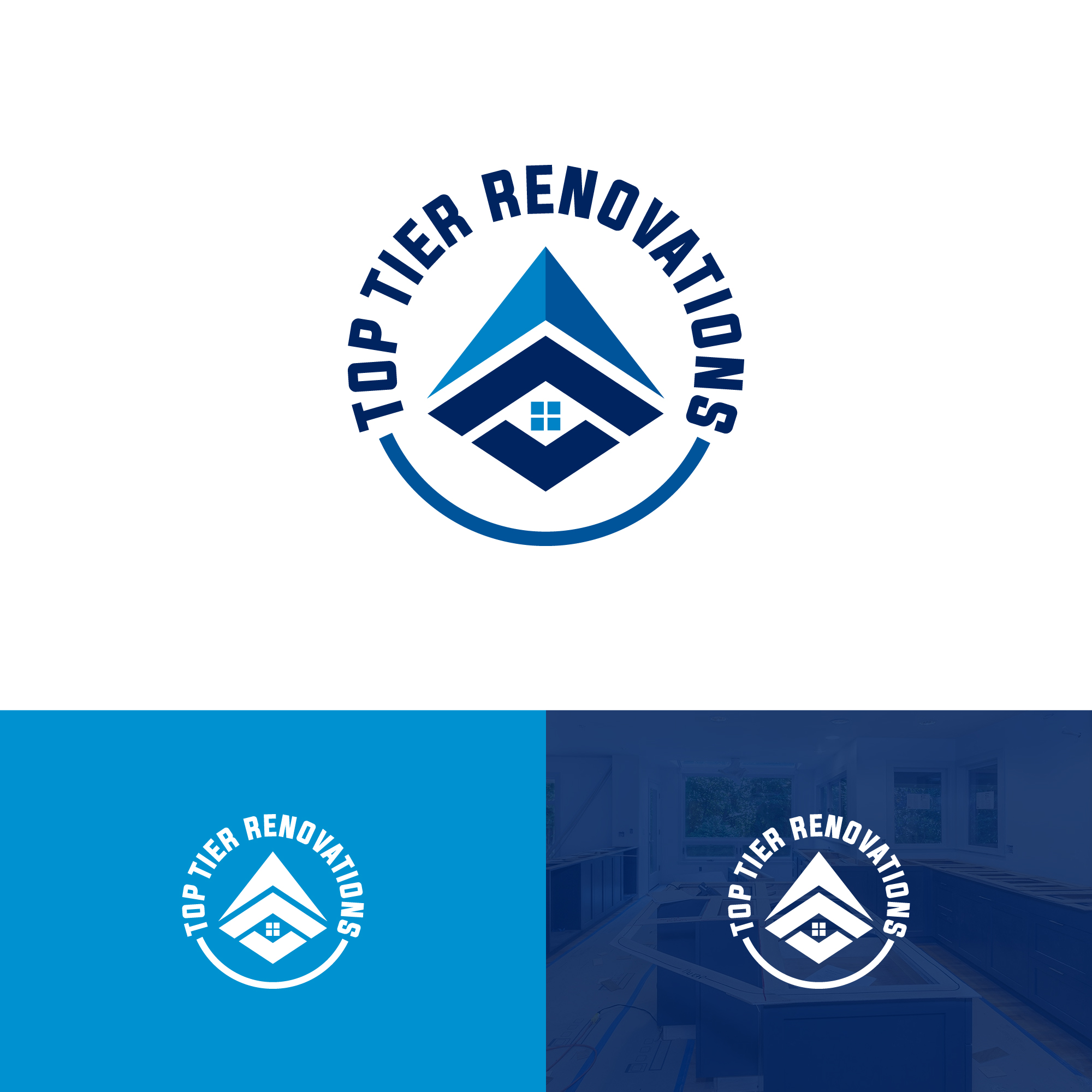 Logo-Design von webeezine für Top Tier Renovations, LLC | Design #28615335