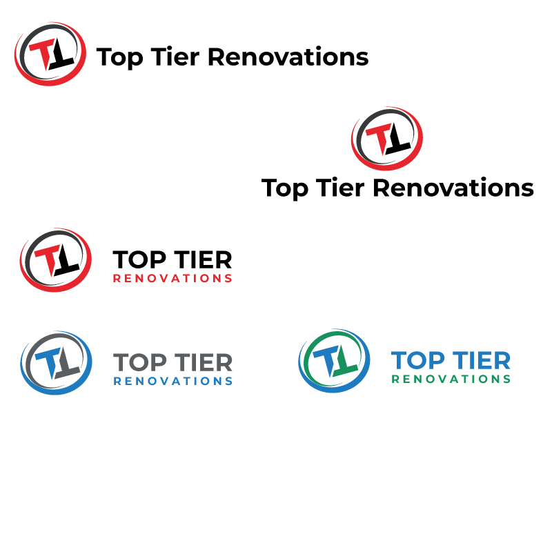 Diseño de Logo por Bluesky68 para Top Tier Renovations, LLC | Diseño #28605700