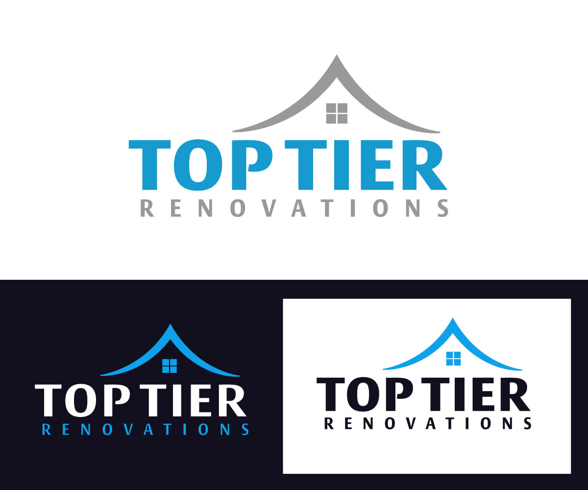 Logo Design by CreativeFeather for Top Tier Renovations, LLC | Design #28638029
