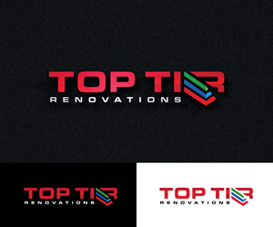 Logo-Design von step forward 2 für Top Tier Renovations, LLC | Design: #28607293