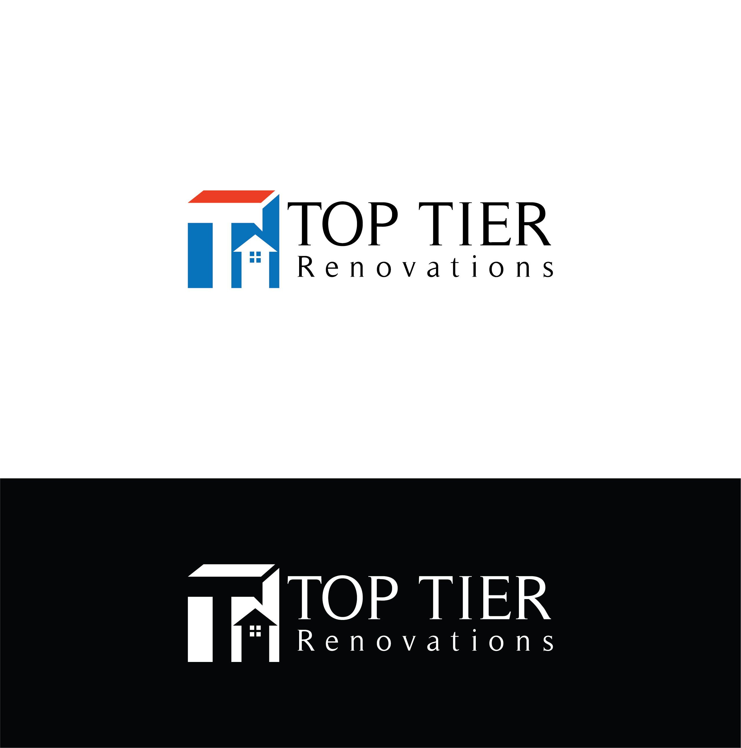 Diseño de Logo por sun_bird para Top Tier Renovations, LLC | Diseño #28634516