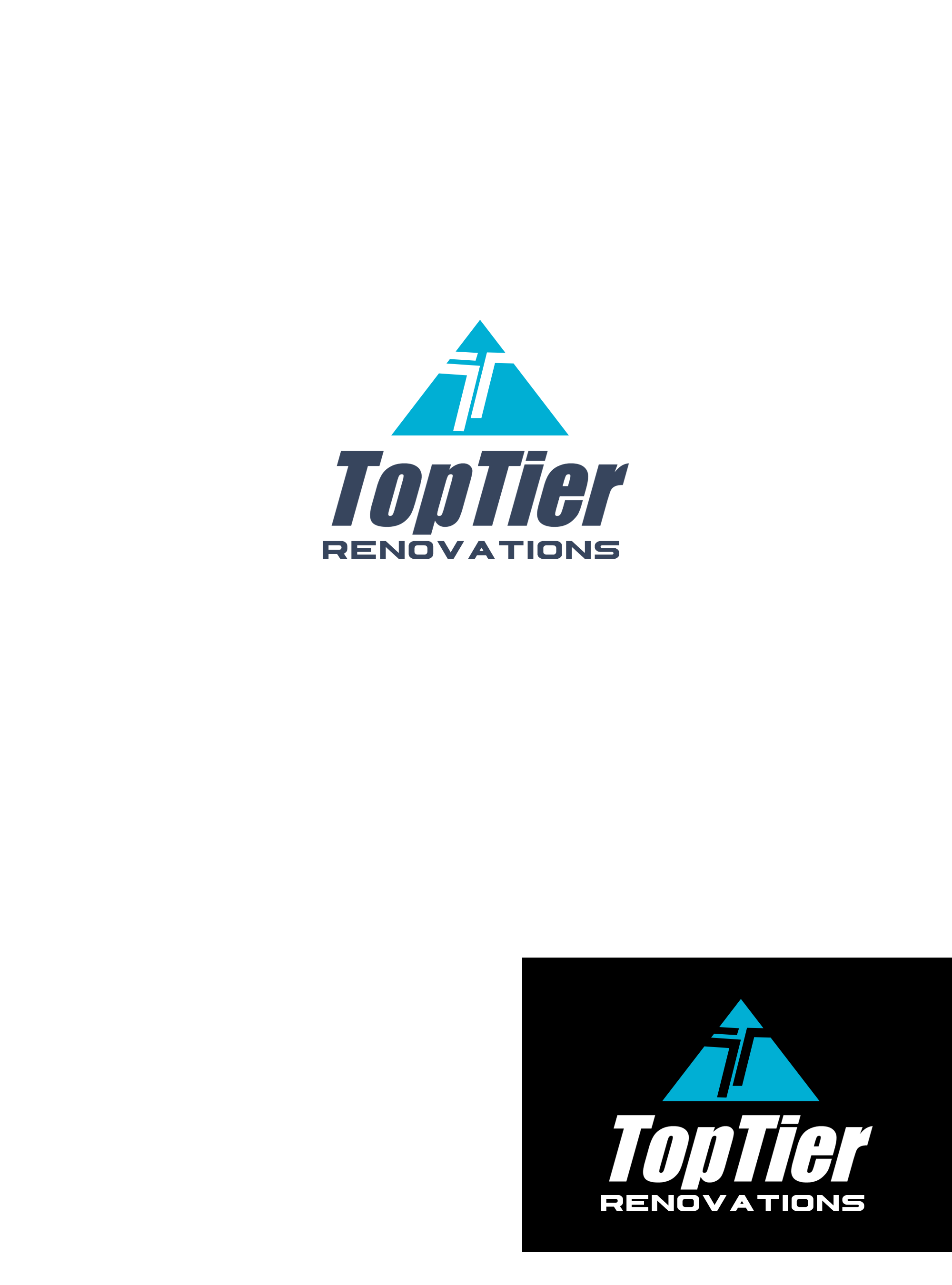Logo Design by Ana Gocheva for Top Tier Renovations, LLC | Design #28606036