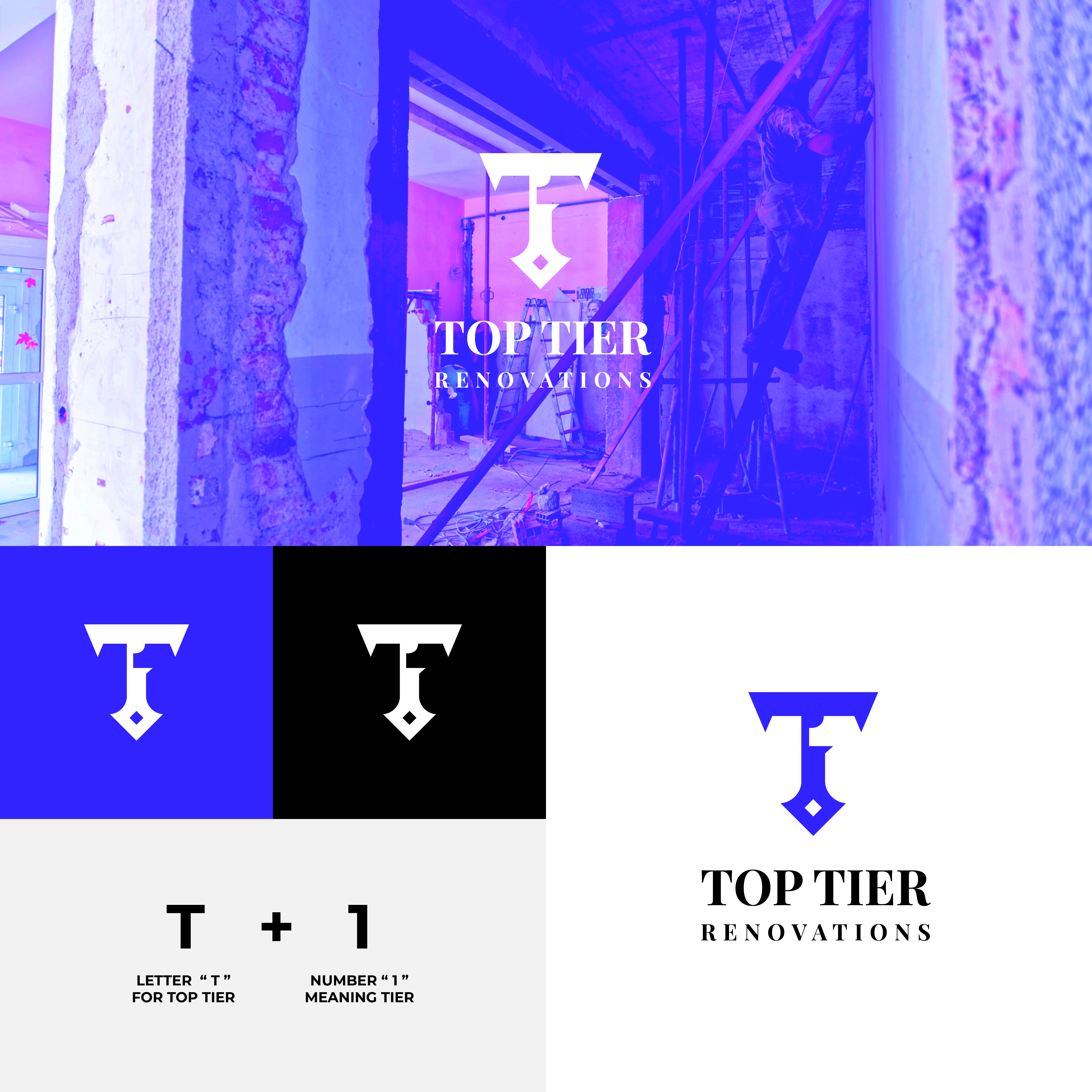 Diseño de Logo por A.R.D.P para Top Tier Renovations, LLC | Diseño #28634299