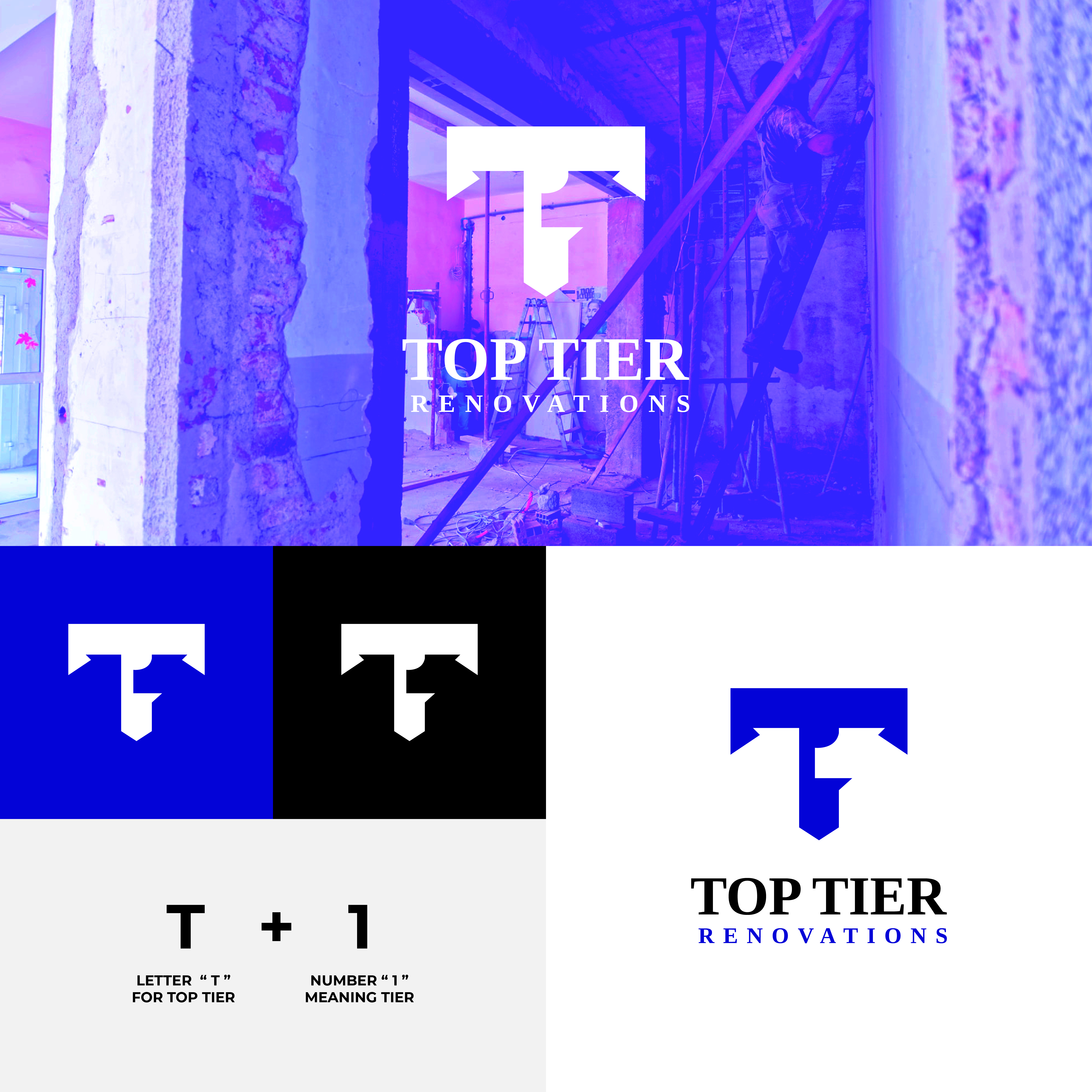 Diseño de Logo por A.R.D.P para Top Tier Renovations, LLC | Diseño #28634629
