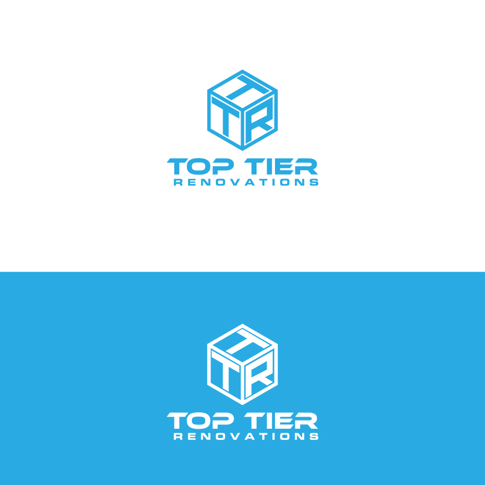 Logo Design by AlphabetZero.co.uk for Top Tier Renovations, LLC | Design #28612899