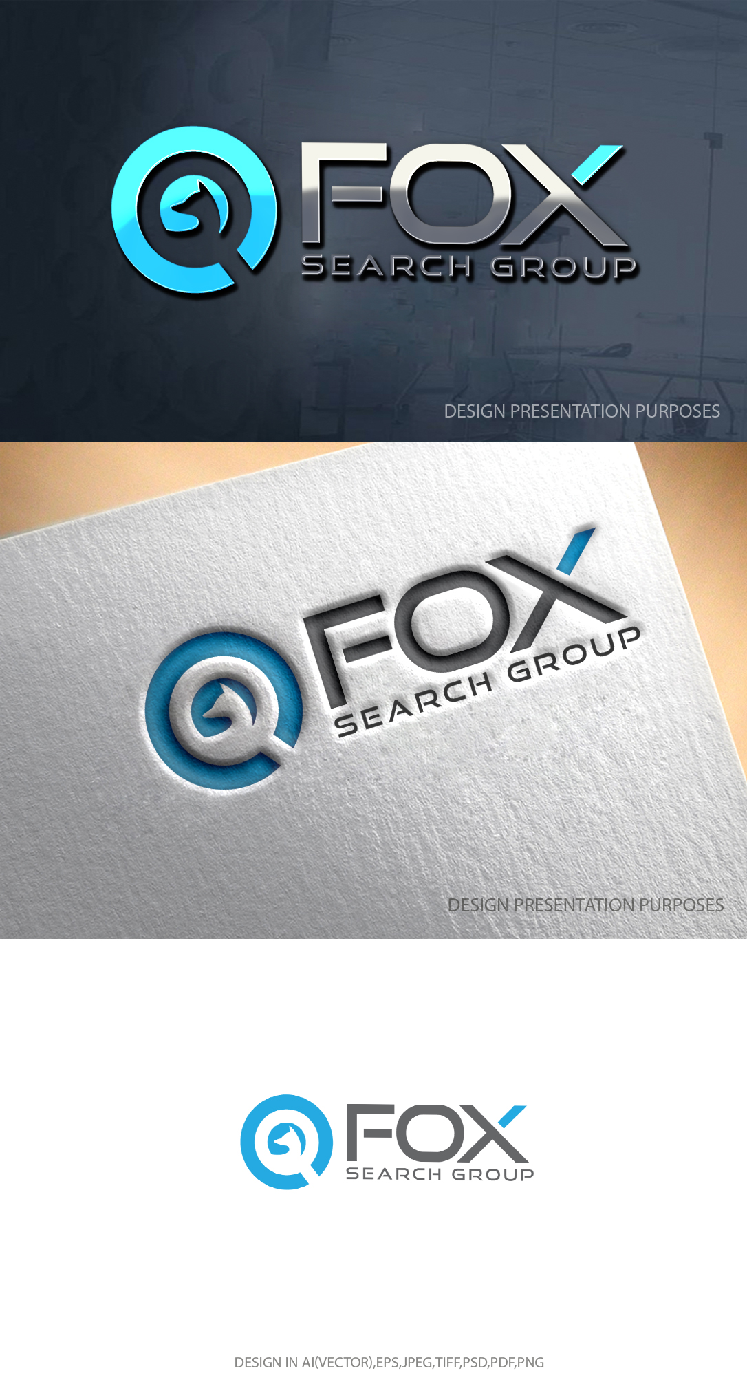 Logo Design by graphicevolution for Fox Search Group | Design #28615153