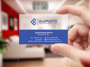 Business Card Design by Creations Box 2015 for Elements Personalberatung GmbH | Design: #28617855
