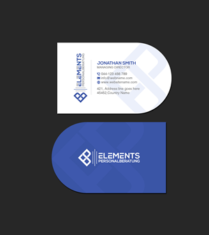 Business Card Design by Creations Box 2015 for Elements Personalberatung GmbH | Design: #28617861