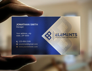 Business Card Design by LAXMI DESIGNHUB for Elements Personalberatung GmbH | Design: #28613577
