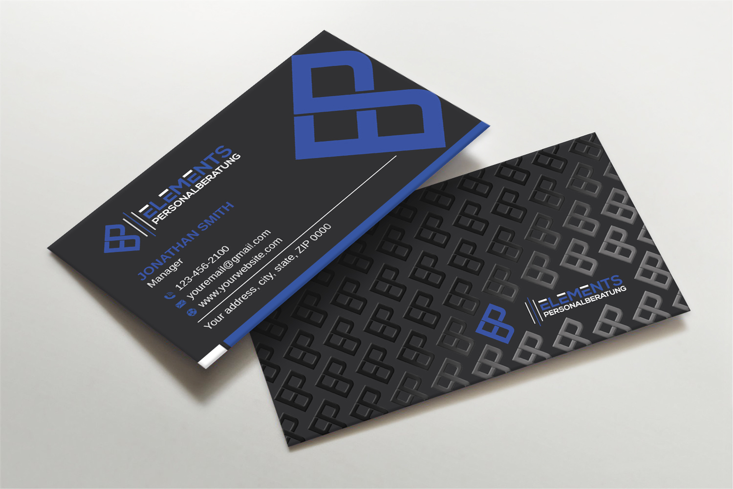 Diseño de Tarjeta de Presentación por LAXMI DESIGNHUB para Elements Personalberatung GmbH | Diseño #28614179