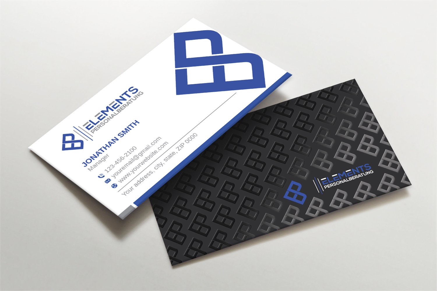Diseño de Tarjeta de Presentación por LAXMI DESIGNHUB para Elements Personalberatung GmbH | Diseño #28614185