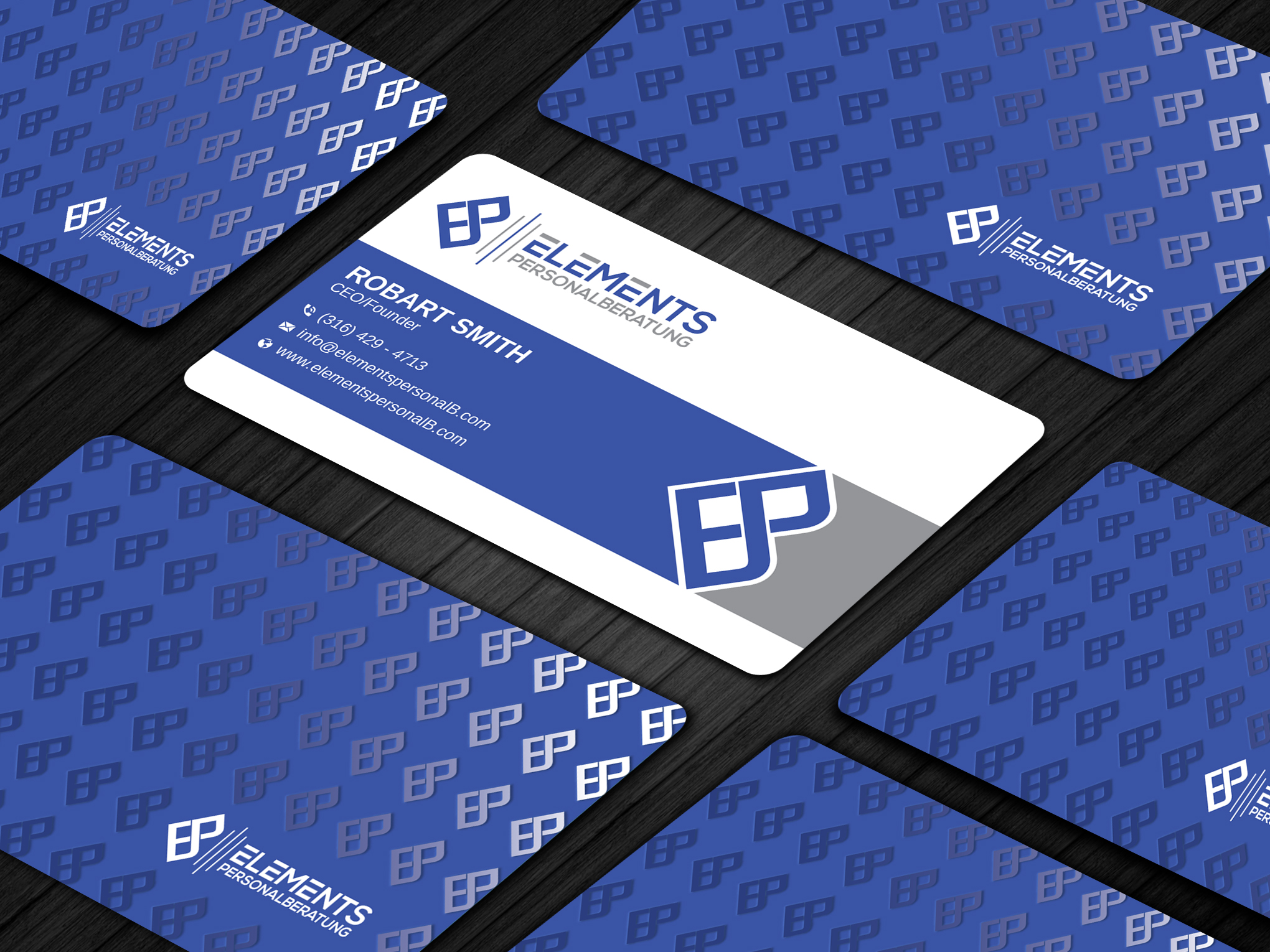Business Card Design by Uttom 2 for Elements Personalberatung GmbH | Design #28610409