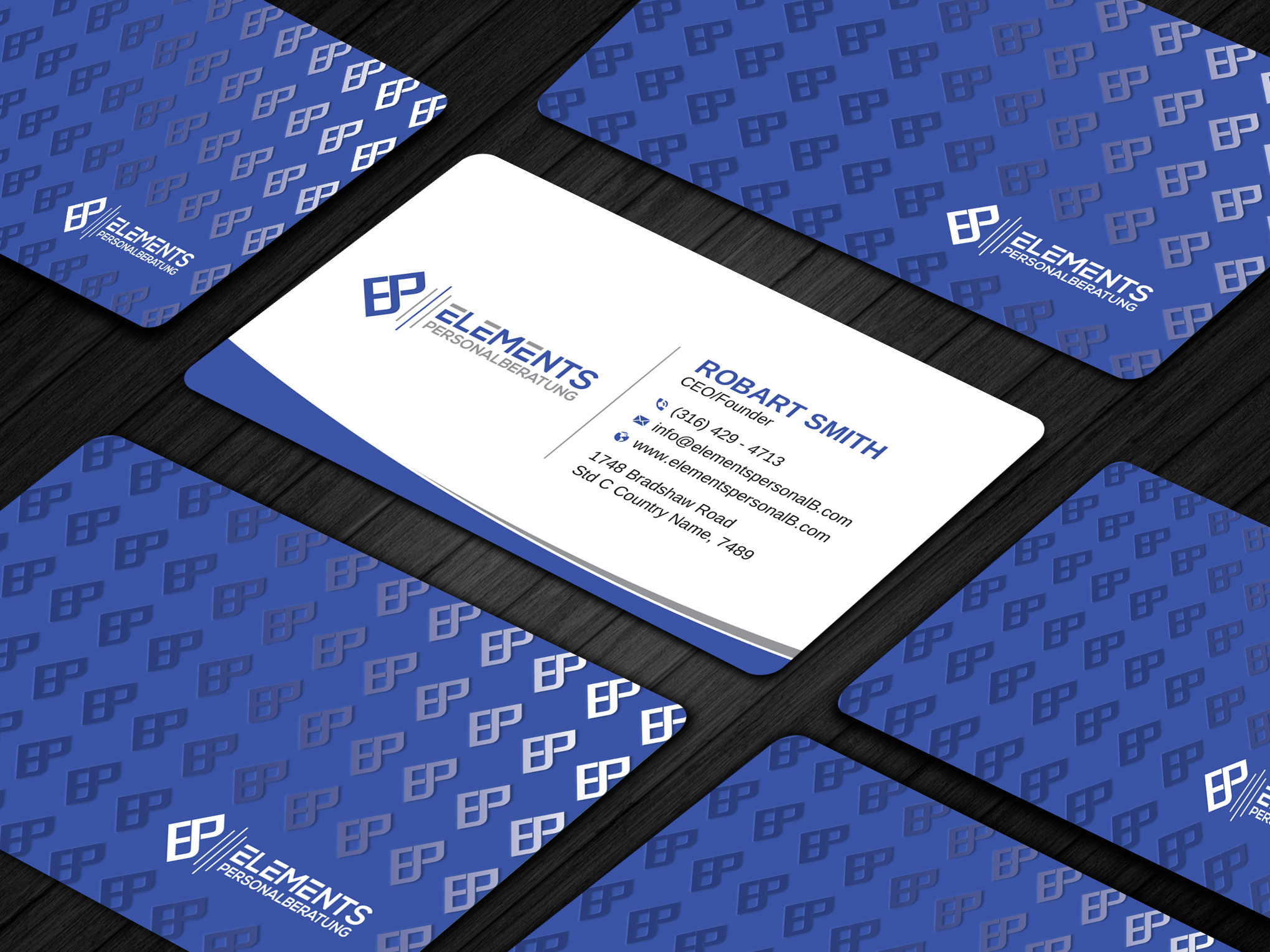 Business Card Design by Uttom 2 for Elements Personalberatung GmbH | Design #28610410