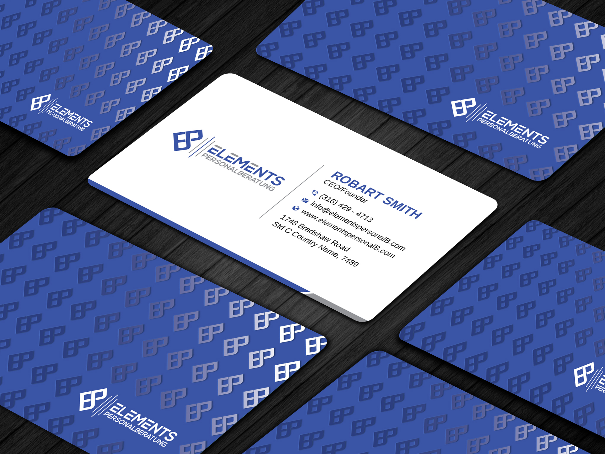 Business Card Design by Uttom 2 for Elements Personalberatung GmbH | Design #28610411