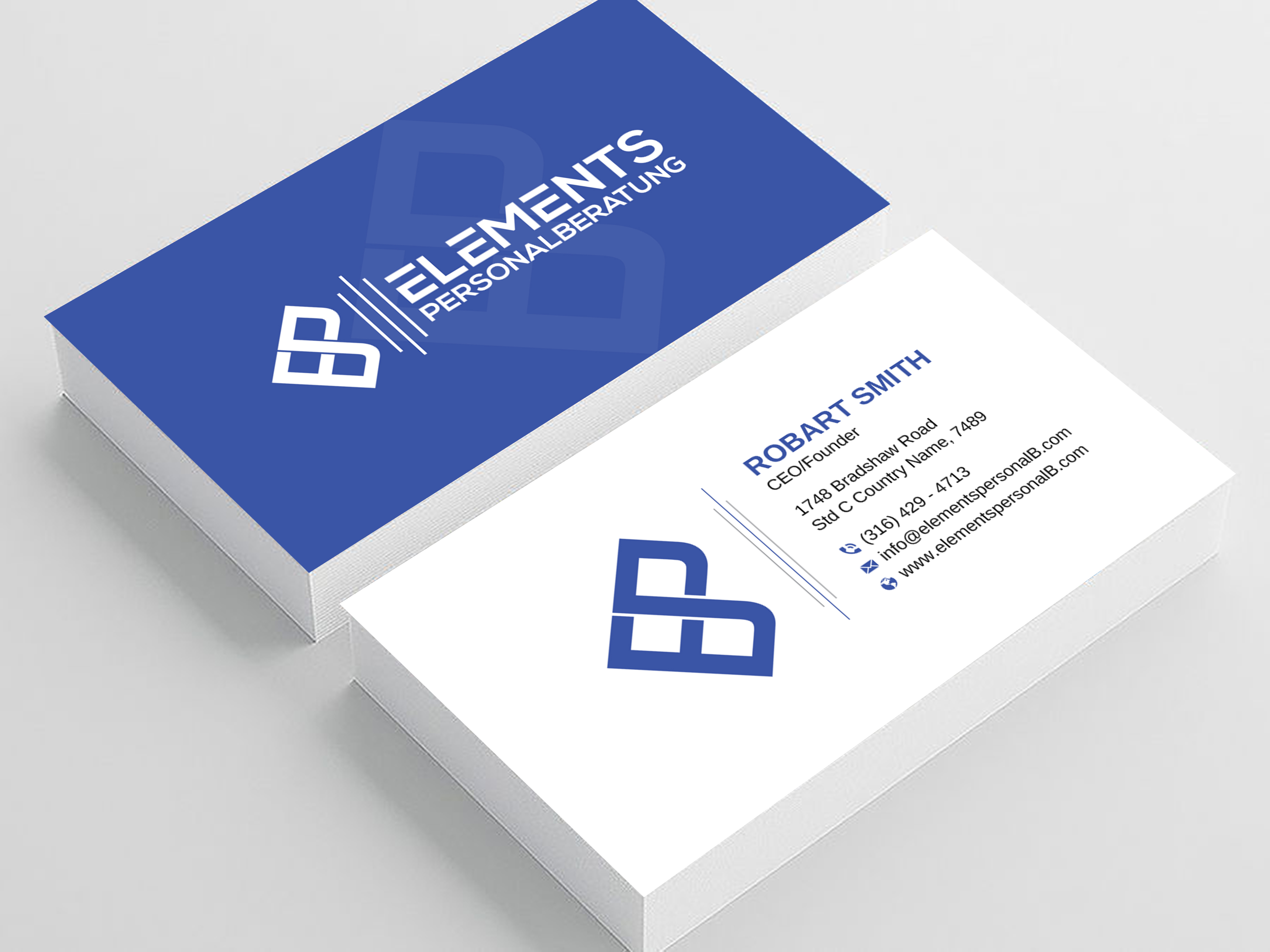 Business Card Design by Uttom 2 for Elements Personalberatung GmbH | Design #28613402