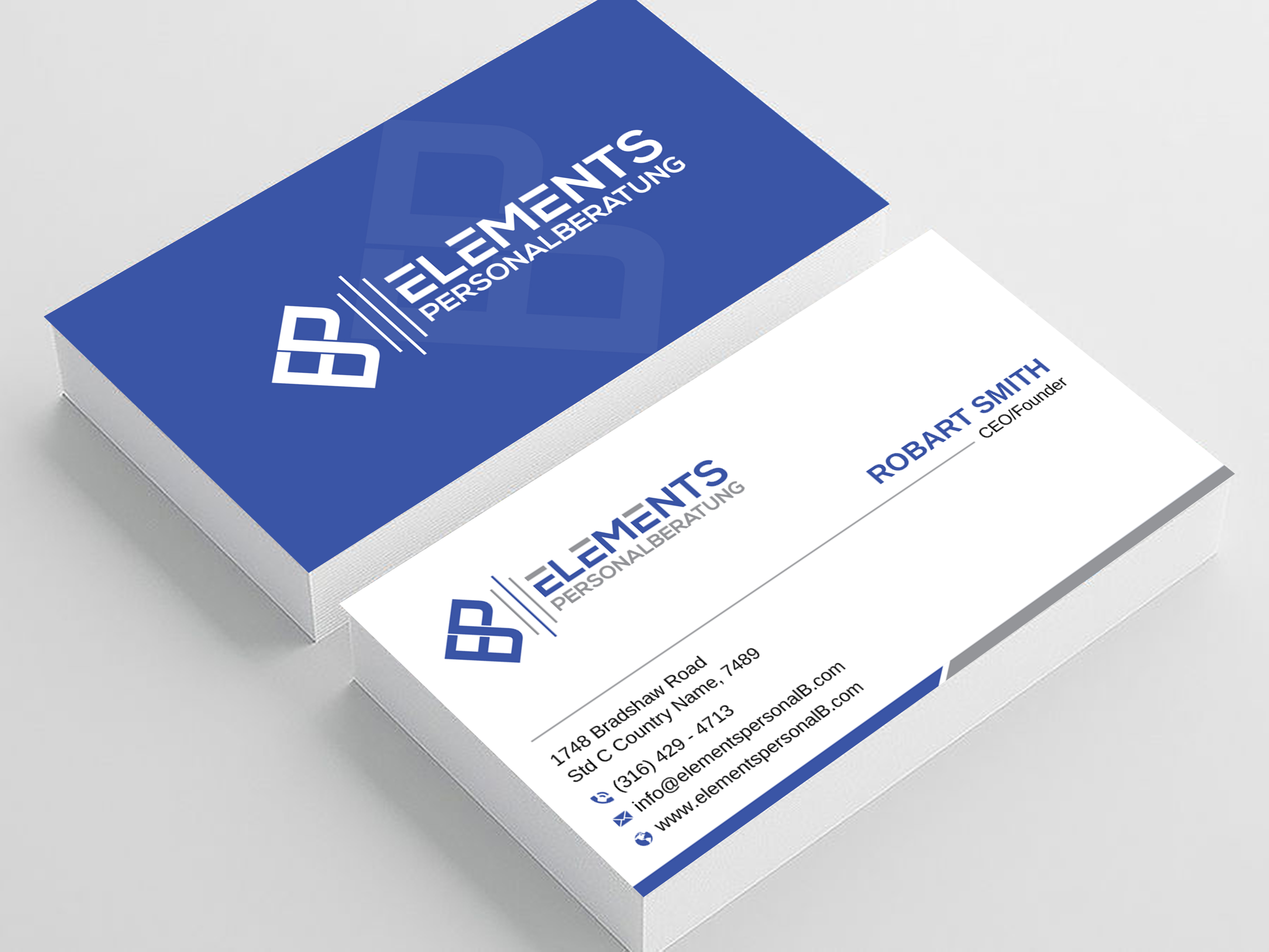 Business Card Design by Uttom 2 for Elements Personalberatung GmbH | Design #28613407
