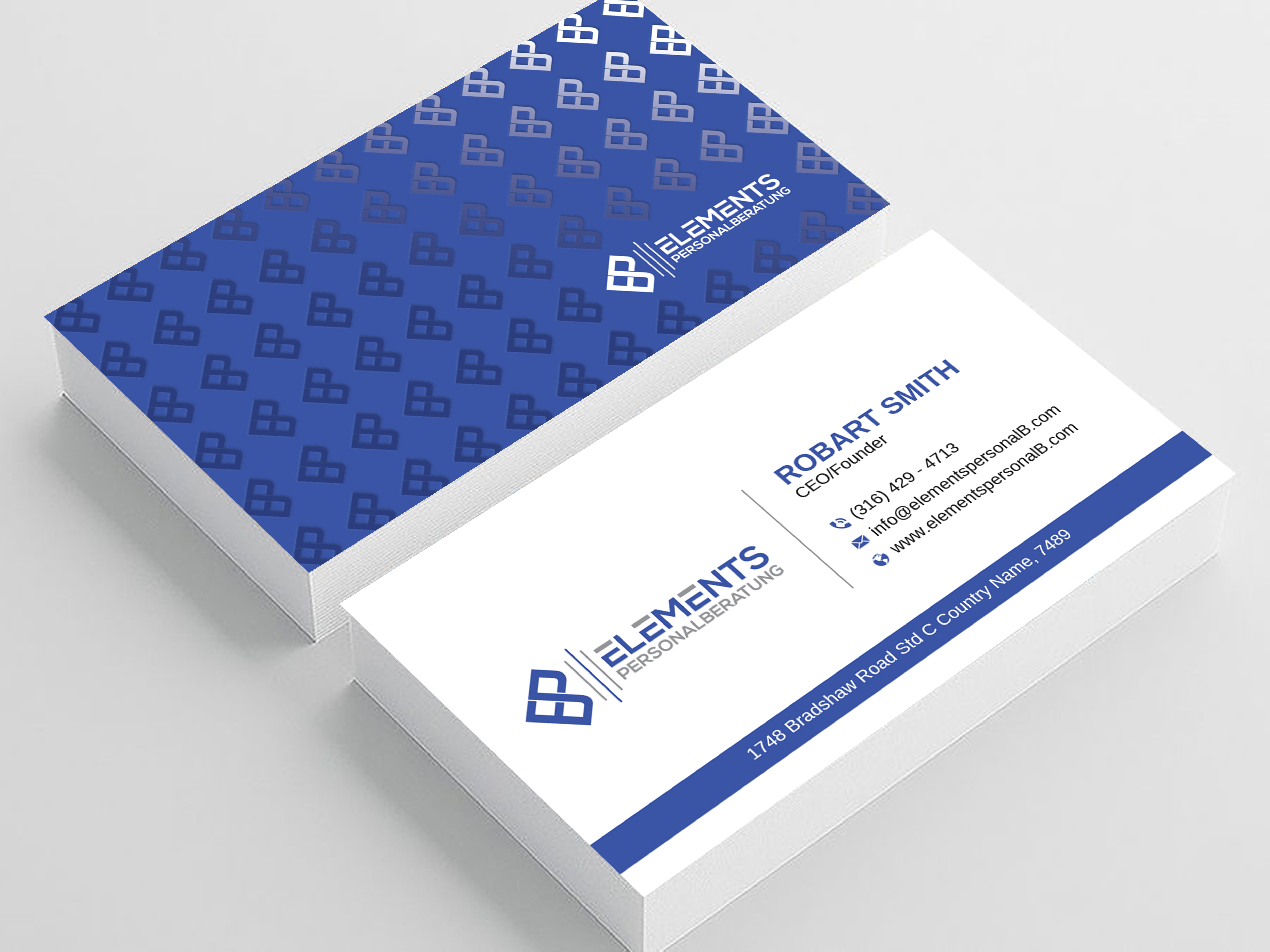 Business Card Design by Uttom 2 for Elements Personalberatung GmbH | Design #28613412