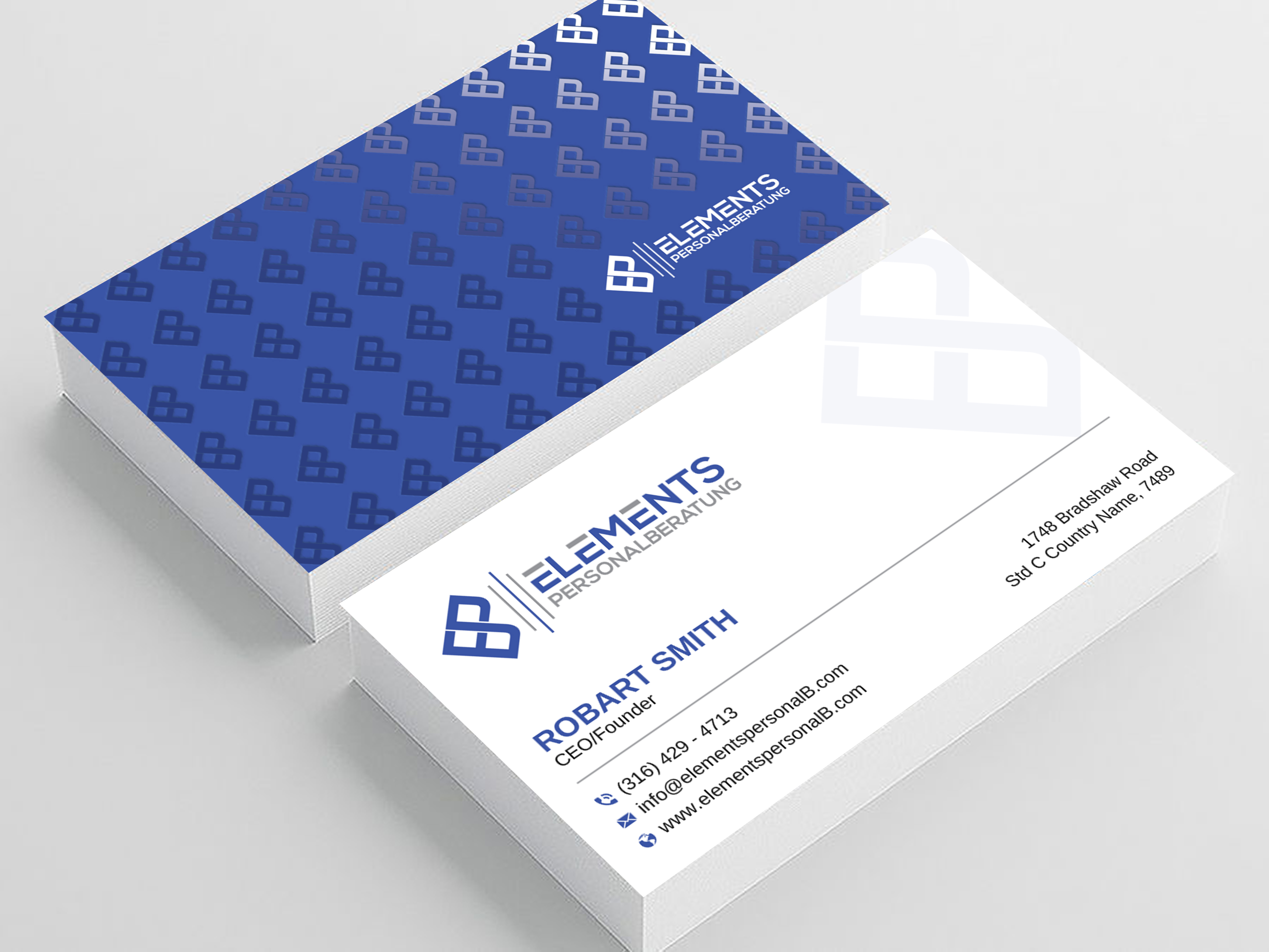 Diseño de Tarjeta de Presentación por Uttom 2 para Elements Personalberatung GmbH | Diseño #28613414