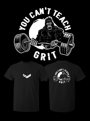 YOU CANT TEACH GRIT T-shirt Design | Design de T-shirt par Jagerstraum
