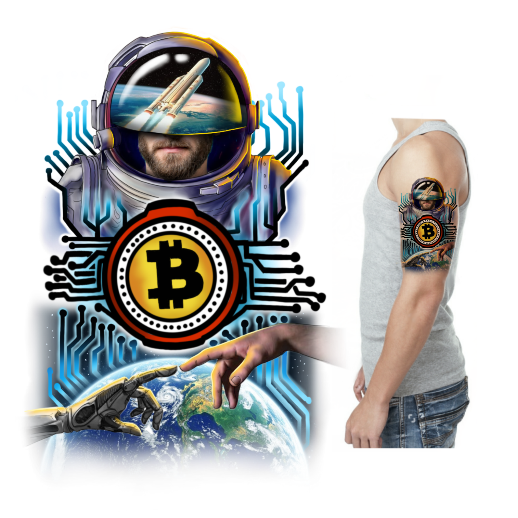 Tattoo Design by rafaelcame 2 for this project | Design #28643693